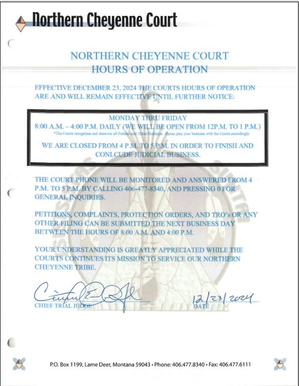 Northern Cheyenne Judicial